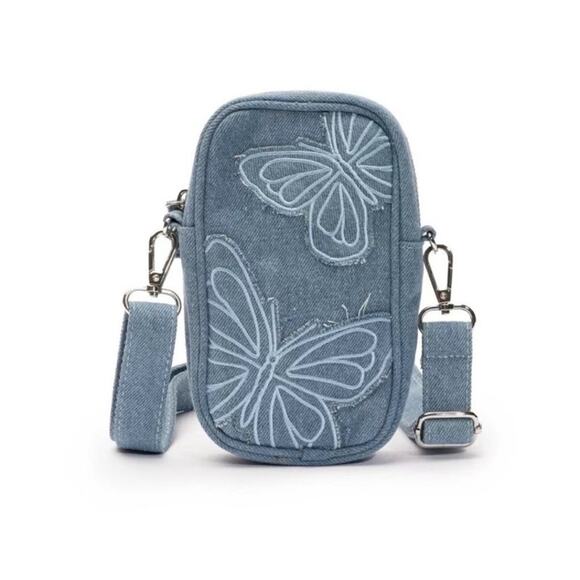 Skinny Dip Denim Danni Mini Phone Crossbody NWT - Picture 1 of 9